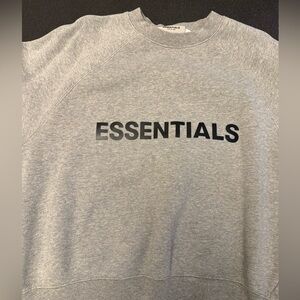Essentials Heather Gray Crewneck Sweater